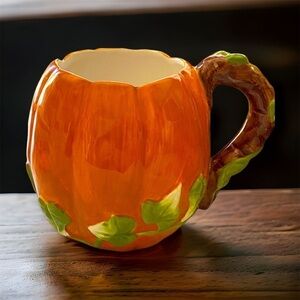 🍄Ceramic Pumpkin Mug